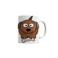 Baskı Dükkanı KB2242 Dog Baby Forest Pug Köpek Porselen Kupa Bardak