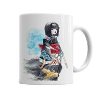 Baskı Dükkanı KB2456 Kokeshi Porselen Kupa Bardak