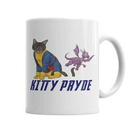 Baskı Dükkanı KB2457 Kitty Pryde Lince Negra Cat Kedi Porselen Kupa Bardak