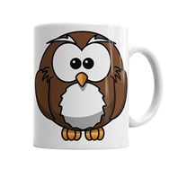 Baskı Dükkanı KB2700 Sevimli Baykuş Owl Porselen Kupa Bardak
