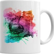 Baskı Dükkanı KB2853 Aquarele Bird Porselen Kupa Bardak