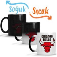 Baskı Dükkanı KB290 Chıcago Bulls Basketbol Porselen Kupa Bardak