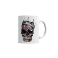 Baskı Dükkanı KB2984 Caveira King Porselen Kupa Bardak