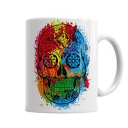Baskı Dükkanı KB2985 Caveira Fun Skull Porselen Kupa Bardak