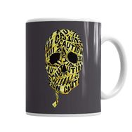 Baskı Dükkanı KB2991 Caution Skull Porselen Kupa Bardak