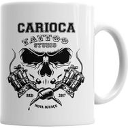 Baskı Dükkanı KB3115 Oficial Carioca Tattoo Studio Porselen Kupa Bardak