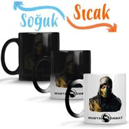 Baskı Dükkanı KB3143 Mortal Kombat Scorpion And Sub Zero Porselen Kupa Bardak