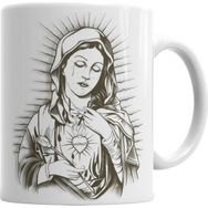 Baskı Dükkanı KB3177 Maria De Nazare Porselen Kupa Bardak