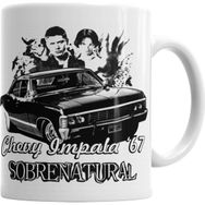 Baskı Dükkanı KB3223 Sobrenatural Chevy Impala 67 Porselen Kupa Bardak