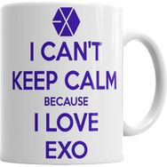 Baskı Dükkanı KB331 Exo I Cant Keep Calm Porselen Kupa Bardak