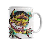 Baskı Dükkanı KB3359 Tribal Indian With Demon Horns Porselen Kupa Bardak