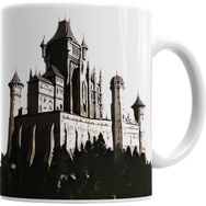 Baskı Dükkanı KB3403 Castelo Medieval Porselen Kupa Bardak