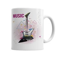 Baskı Dükkanı KB3642 Estampa Branca Rock In Roll Porselen Kupa Bardak