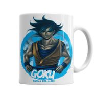 Baskı Dükkanı KB3764 Goku Ssj Blue Porselen Kupa Bardak
