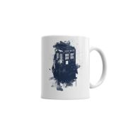 Baskı Dükkanı KB394 Doctor Whotardis Splash Style Porselen Kupa Bardak
