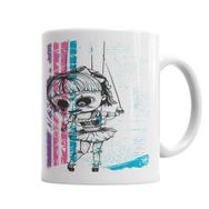 Baskı Dükkanı KB3947 Menina Monster Porselen Kupa Bardak