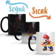 Baskı Dükkanı KB3965 Atari Süper Mario Porselen Kupa Bardak