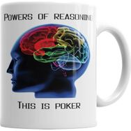 Baskı Dükkanı KB4016 Poker Beyin Porselen Kupa Bardak