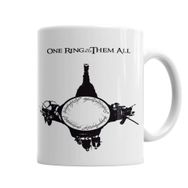Baskı Dükkanı KB4057 One Ring To Rule Them All Porselen Kupa Bardak