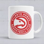 Baskı Dükkanı KB43 Atlanta Hawks Porselen Kupa Bardak