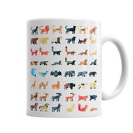 Baskı Dükkanı KB4424 Animal World Porselen Kupa Bardak
