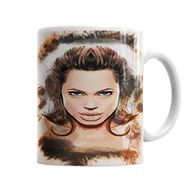 Baskı Dükkanı KB4425 Angelina Jolie Porselen Kupa Bardak