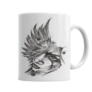Baskı Dükkanı KB4429 Angel Sketch Porselen Kupa Bardak
