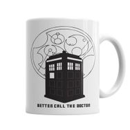 Baskı Dükkanı KB4504 Better Call The Doctor Porselen Kupa Bardak