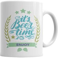 Baskı Dükkanı KB4524 Beer Time Enjoy Porselen Kupa Bardak