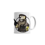 Baskı Dükkanı KB4699 Big Boss Vault Boy Porselen Kupa Bardak