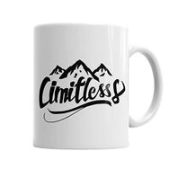Baskı Dükkanı KB4727 Cimitless Limitless Logo Preto Porselen Kupa Bardak