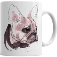 Baskı Dükkanı KB487 Fransız Bulldog Porselen Kupa Bardak