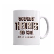 Baskı Dükkanı KB4897 Conspiracy Theories And Chill Porselen Kupa Bardak