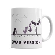 Baskı Dükkanı KB4971 Dino Swag Version Porselen Kupa Bardak