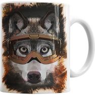 Baskı Dükkanı KB5117 Kurt Köpek Pug Porselen Kupa Bardak