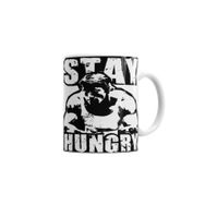 Baskı Dükkanı KB52 Arnold Stay Hungry Porselen Kupa Bardak