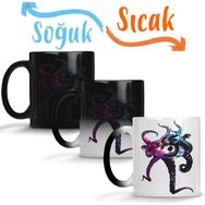 Baskı Dükkanı KB5217 Octopus Eye Porselen Kupa Bardak