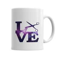 Baskı Dükkanı KB5287 Love Corte Porselen Kupa Bardak