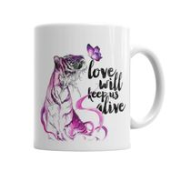 Baskı Dükkanı KB5433 Tigre Love Porselen Kupa Bardak