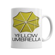 Baskı Dükkanı KB5580 Yellow Umbrella Porselen Kupa Bardak