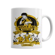Baskı Dükkanı KB5757 Bruce Lee E Padawans Porselen Kupa Bardak