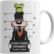 Baskı Dükkanı KB580 Goofy Goof Porselen Kupa Bardak