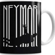 Baskı Dükkanı KB6001 Futebol Raiz Camisa Neymar Porselen Kupa Bardak