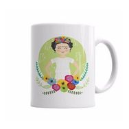 Baskı Dükkanı KB6010 Frida Gülümseme Porselen Kupa Bardak