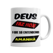 Baskı Dükkanı KB6021 Frases Deus Porselen Kupa Bardak