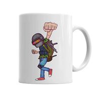 Baskı Dükkanı KB6062 Feminina Battlegrounds Porselen Kupa Bardak