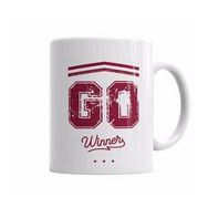 Baskı Dükkanı KB6158 Go Winner Red Porselen Kupa Bardak