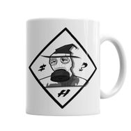 Baskı Dükkanı KB6180 Gas Mask Hermetic Porselen Kupa Bardak