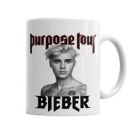 Baskı Dükkanı KB619 Justin Bieber 2 Porselen Kupa Bardak