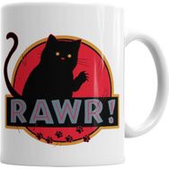 Baskı Dükkanı KB6207 Kedi Cat Rawr Porselen Kupa Bardak